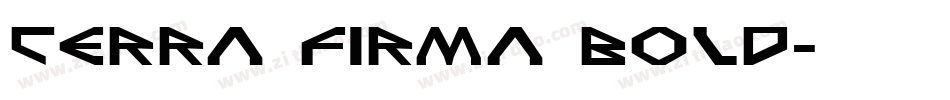 Terra Firma Bold字体转换